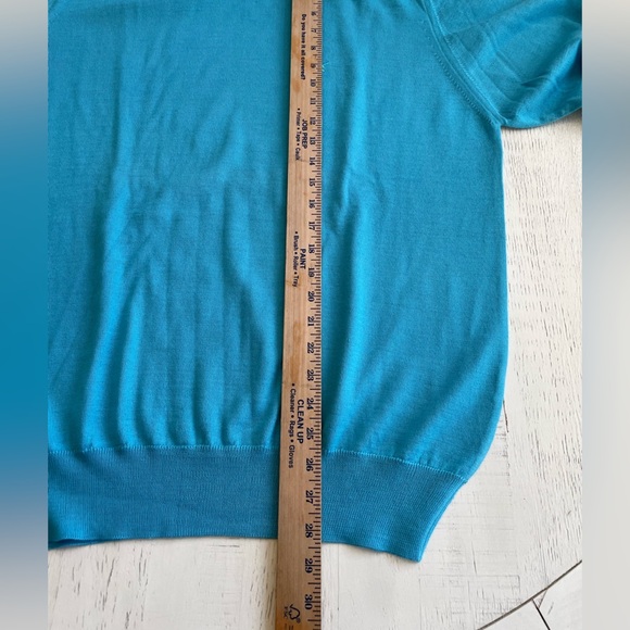 Men’s Sweater De Blasio (Turkey) Teal Size Large - Picture 7 of 8